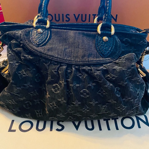Louis Vuitton Monogram Denim Neo Cabby MM Tote - Picture 9 of 16